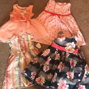 4 Fancy dresses 2/3T. Perfect for Easter.